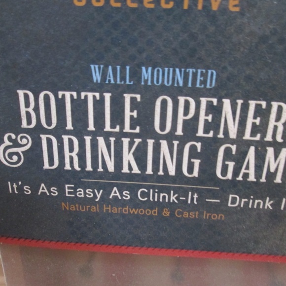 new Five Oak Collective  WALL MOUNTED Bottle Opener & Drinking Game - Picture 10 of 15